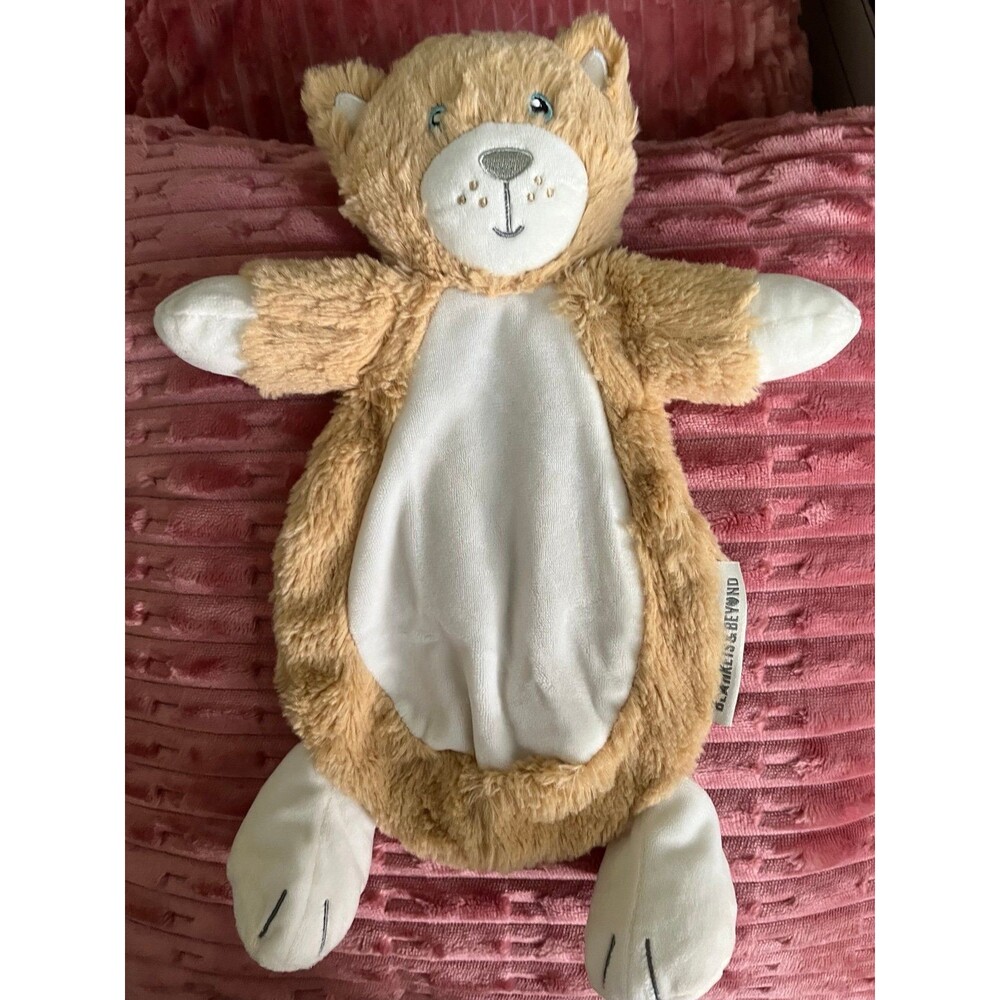 Blankets & Beyond Flat Tan Kitty Lovey Adorable Nunu Cat